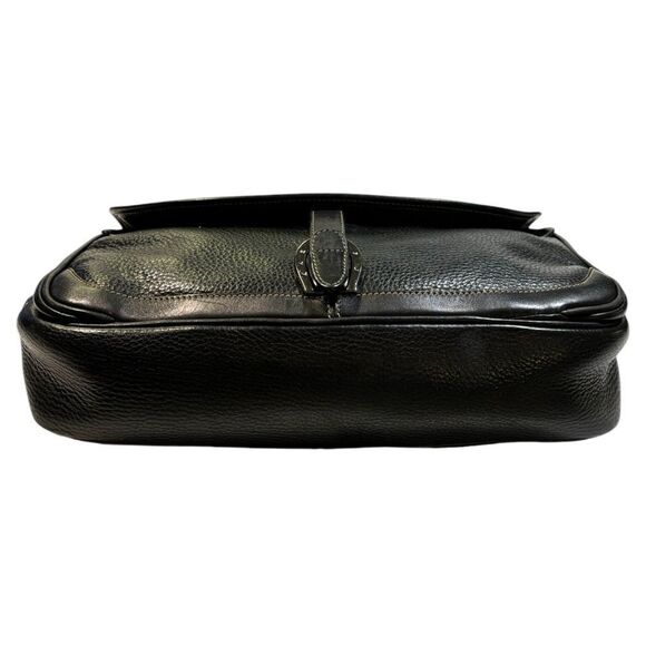 GUCCI Vintage Dark Navy Blue Leather Messenger Bag - Picture 14 of 16